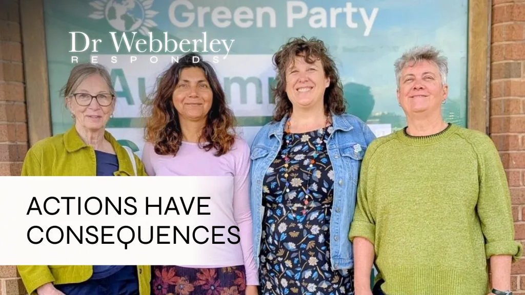 Sorry, Ladies. The Green Party don’t have to put up with your views.