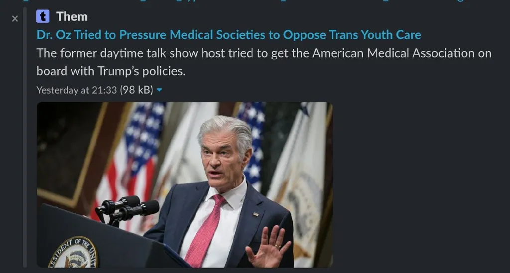 Dr Oz Has No Place in Trans Healthcare Decisions for Young People