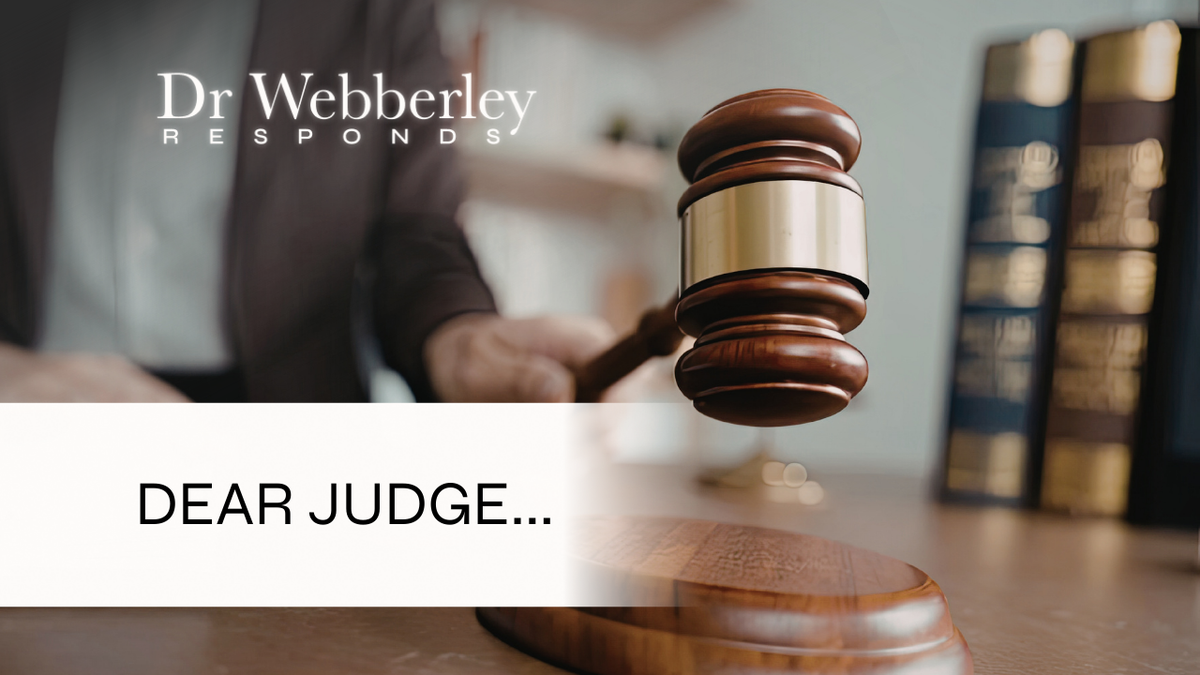 Dear Judge, you are creating case law