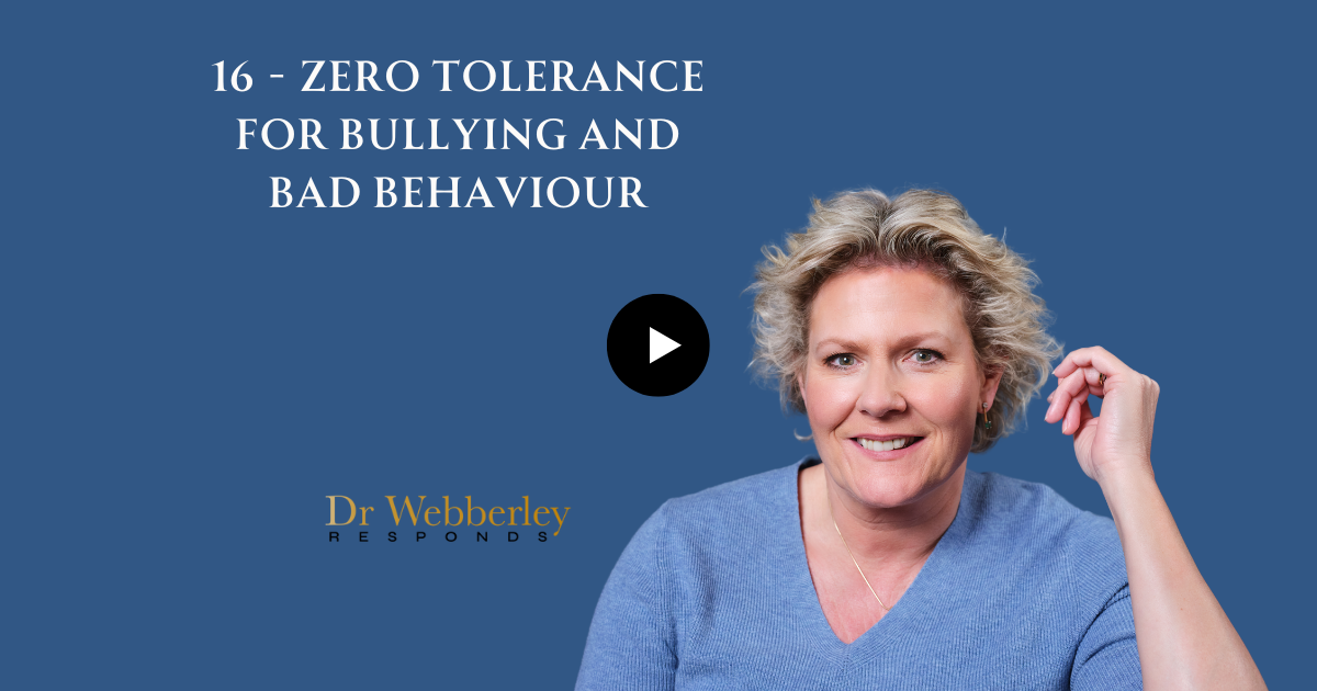 16 - Why is a zero-tolerance policy needed for bad behaviour against trans people?
