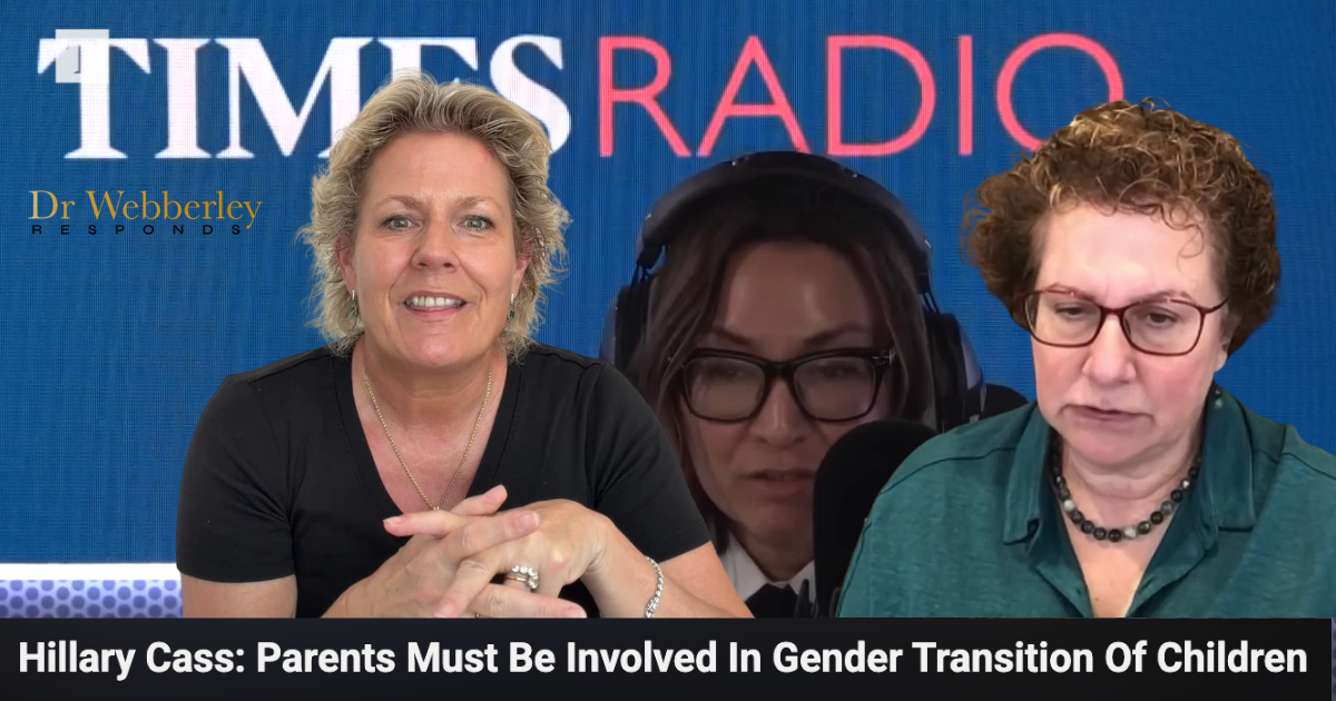 What I would have said, and what Dr Cass did say