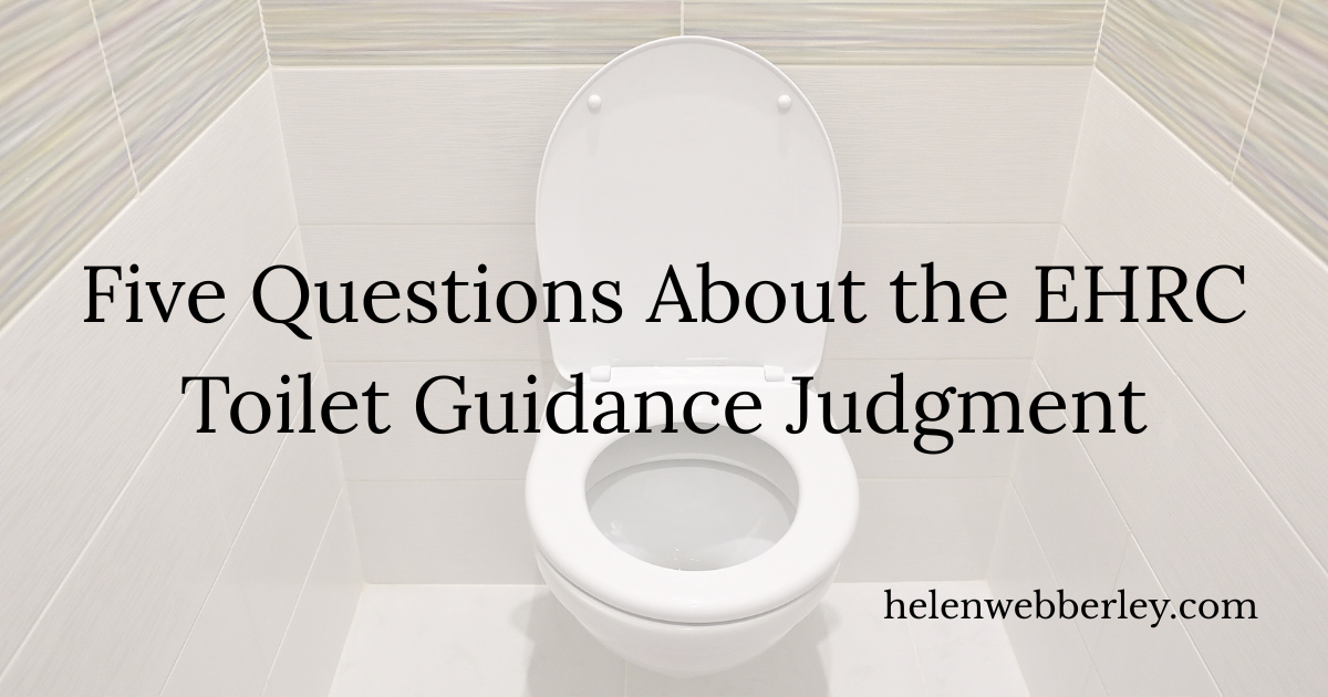 2 - Five Questions About the EHRC Toilet Guidance Judgment