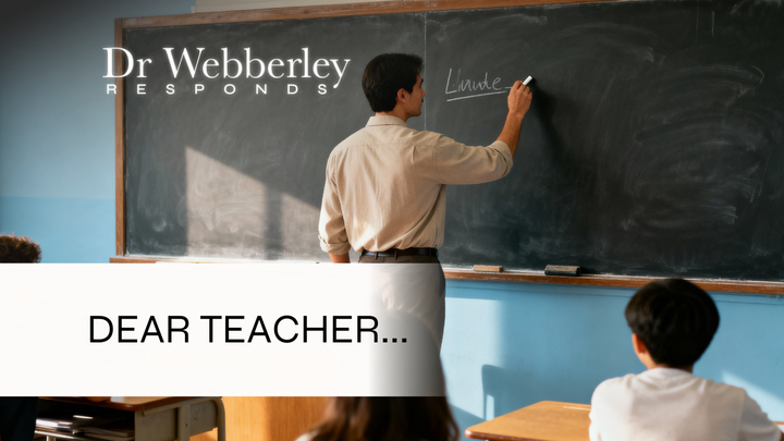 Dear Teacher, that child needs a champion