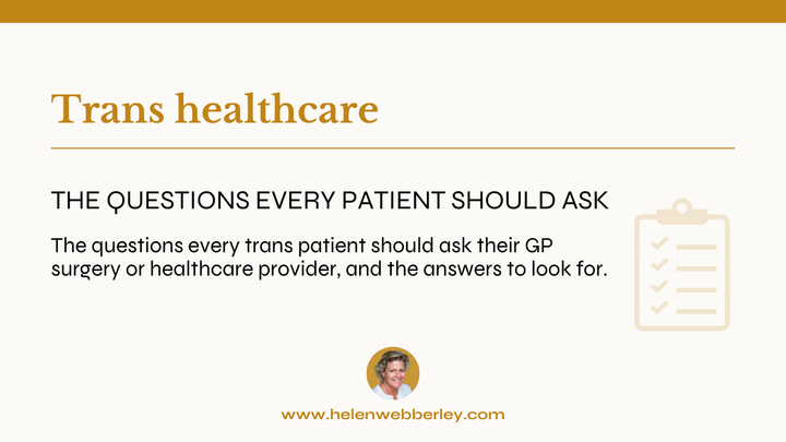 Trans healthcare: the questions every patient should ask