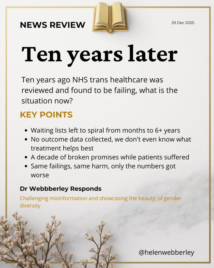 Ten Years Ago the NHS Was Found to be Failing Trans People