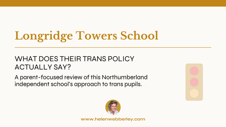 Longridge Towers School: What does their trans policy actually say?