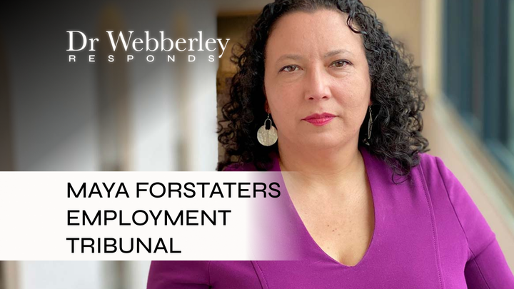 Maya Forstater and her Employment Tribunal 💰